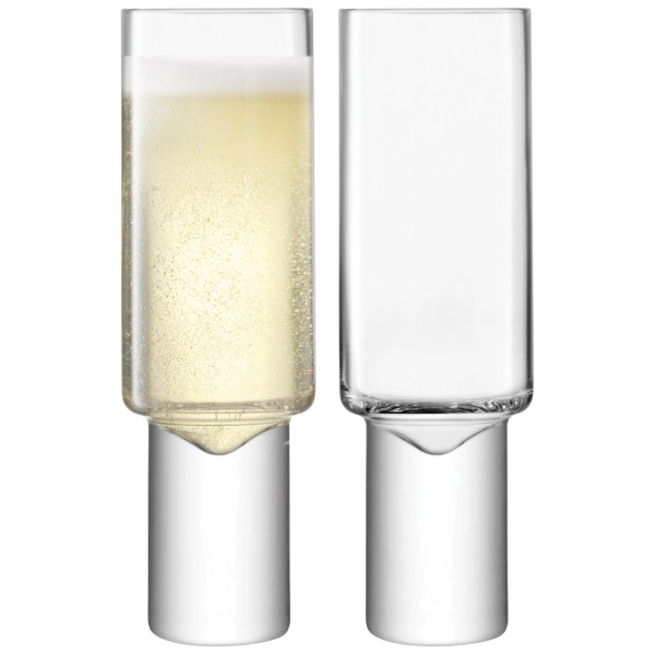 2er Set Boris Champagner Flute 240ml transparent
