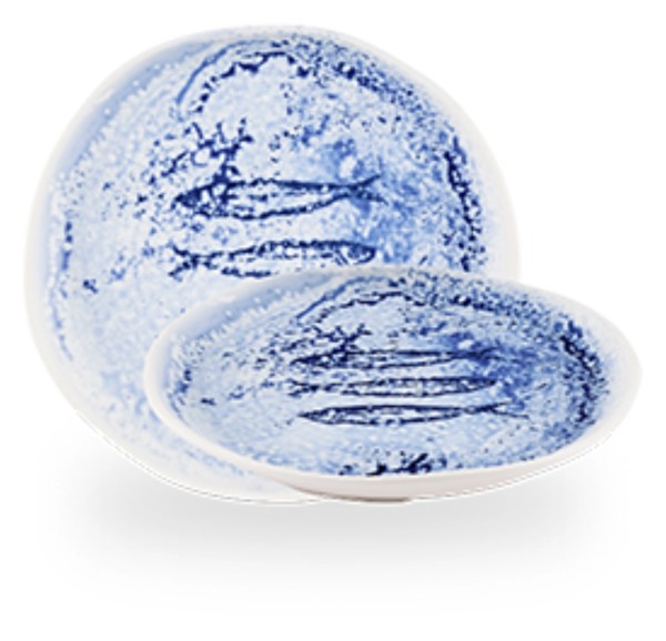 Fresco Blue Organic Teller 16.5cm