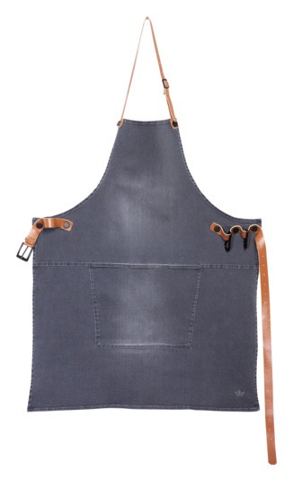 Schürze BBQ washed grey