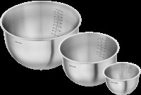 3tlg. Fresh & Save Bowls Schüssel Set Edelstahl