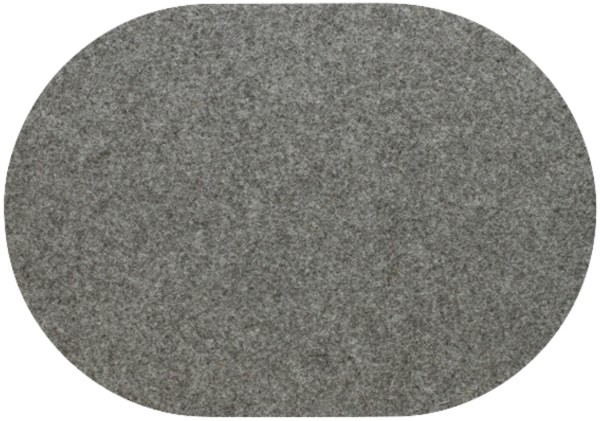 Wollfilz Tischset Flanell Melange oval 34x42cm