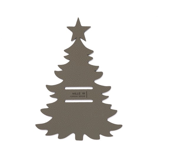 Besteckhalter Weihnachtsbaum grau
