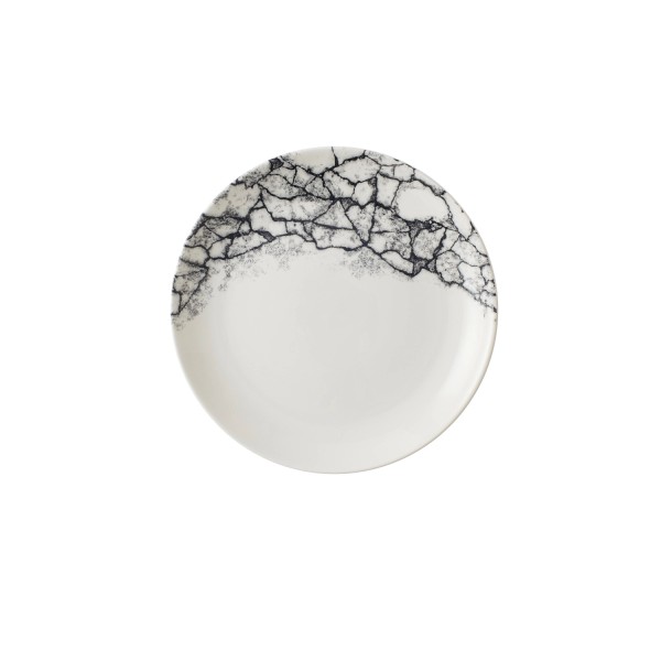 S.P. Kintsugi Accents Quartz Black Coupe Teller flach 21.7cm