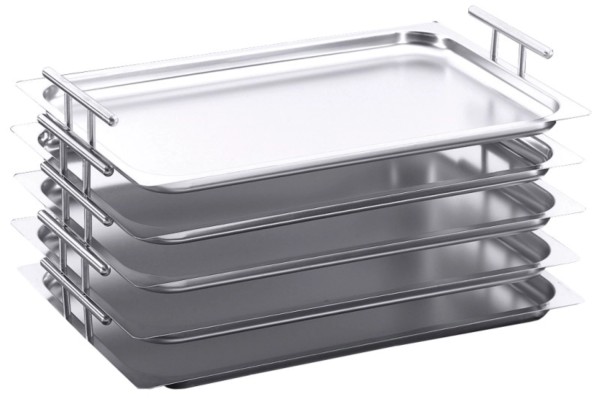 GN 1/1 Buffet Tablett mit stapelbaren Griffen