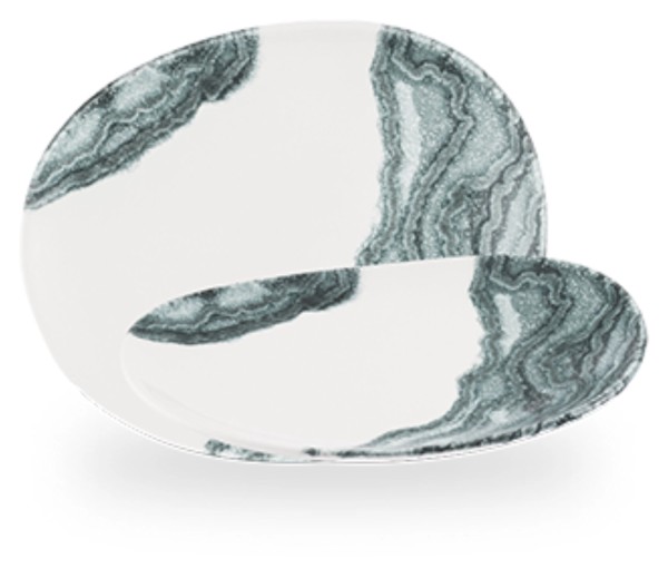 Tide Black Organic Opal Teller 21cm