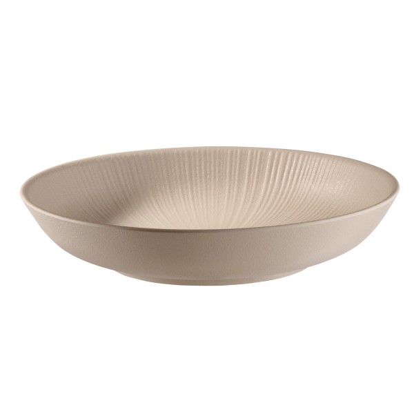 Nero Schale D22.5cm H4.5cm sand melamin