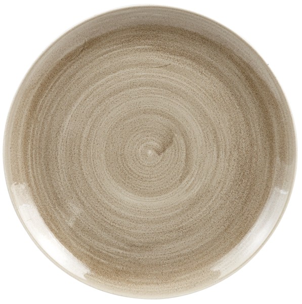 Stonecast Patina Antique taupe Coupe Teller flach 28.8cm