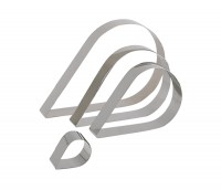 Tortenring Tropfenform Ø20x12cm H: 4cm
