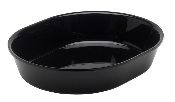 Ovale Schüssel GN1/2 32.5x26.5x6.5cm schwarz