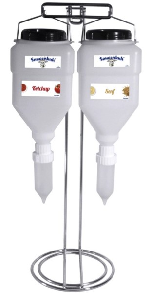 Gestell für bis zu 2 Dispenser Saucenkuh