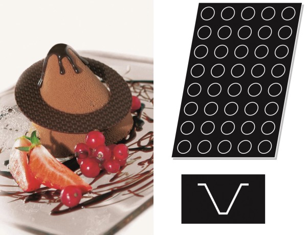 Flexipan Backmatte Kegelform 60x40cm, D5cm, H4cm, 40 Stück