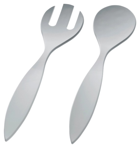Salatbesteck Biopolymer 30cm silber