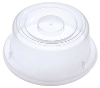 Tellerglocke, transparent-weiss für Teller 21 cm, hohe Form