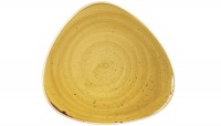 Stonecast Mustard Yellow Triangel Teller flach 22.9cm
