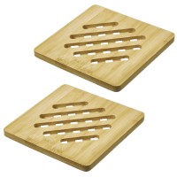 2er Set Untersetzer quadratisch Tapas und Friends, 17x17cm