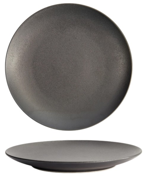 Yuzu Schwarz Coupe Teller D27.1cm