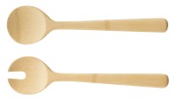 Salatbesteck 27cm nature Bambus