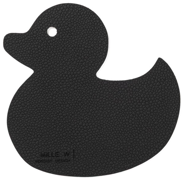 Untersetzer ente schwarz