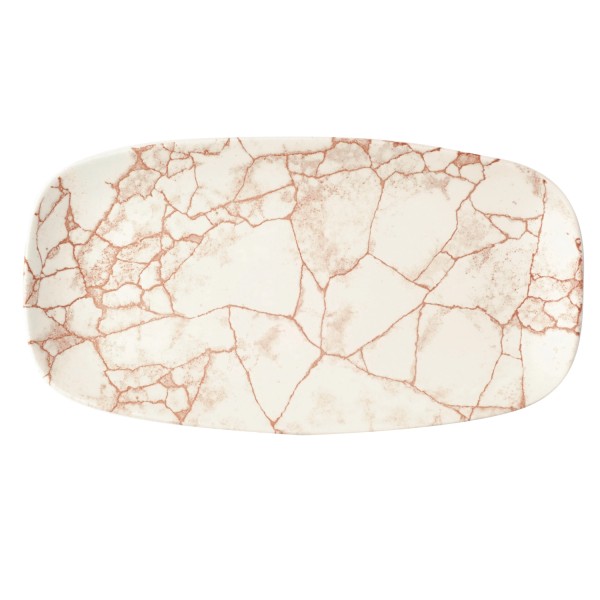 S.P. Kintsugi Coral Chefs Oblong Platte 29.8x15.3cm