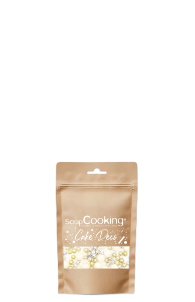 Zuckerstreusel Perlen gold silber weiss 80g