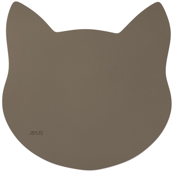 Napfunterlage katze 40x30cm L grau