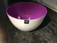 Duo Schüssel weiss-violett 28cm