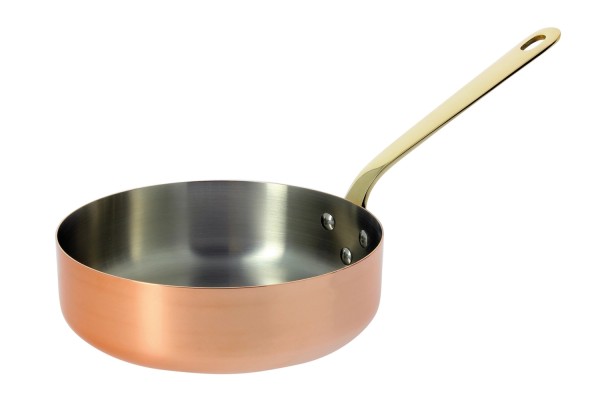 INOCUIVRE Sauteuse Kupfer/Edelst. D:24cm Messinggriff
