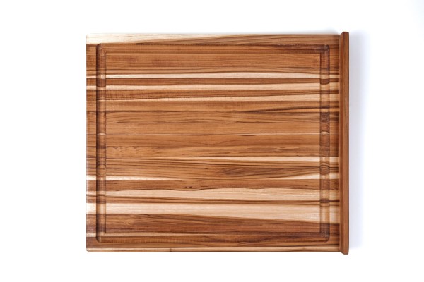 Scandi Schneidbrett 54x46x2.5cm mit Saftrille beidseitig