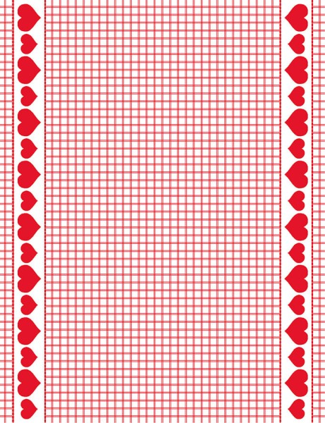 LANDLEBEN HERZ Gläsertuch rot 50x65cm