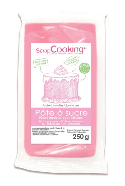 Zuckerpaste vanille Aroma rosa 250g