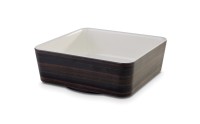Schale Universal 20x20cm H7cm Dekor Eiche dunkel/beige