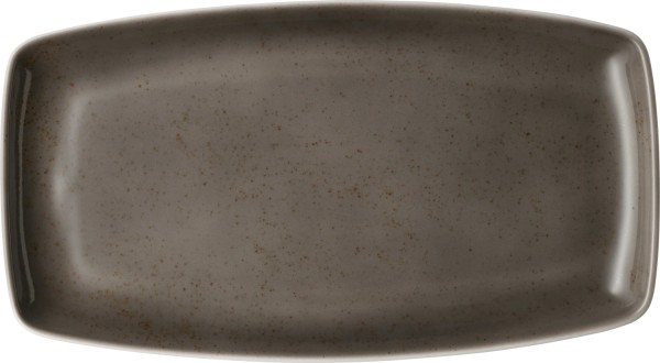 Pottery Unique Darkgrey Platte rechteckig 36x20cm