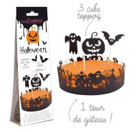Tortendeko Wrapper u. Cake Topper Halloween