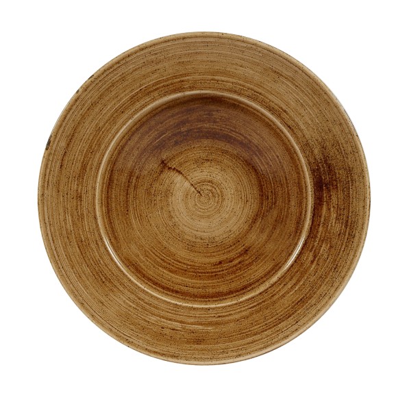 Stonecast Patina Vintage Copper Teller tief Fahne 28cm