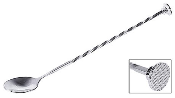 Barlöffel mit Zuckerstössel 28cm