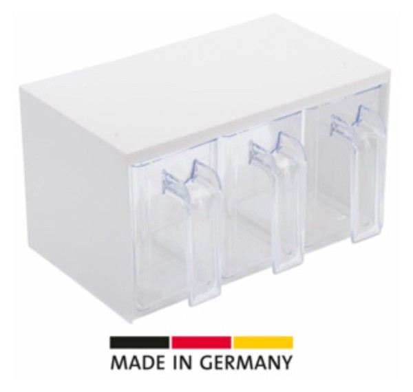 Schüttengehäuse mit 3 Stk. Schütten Roma