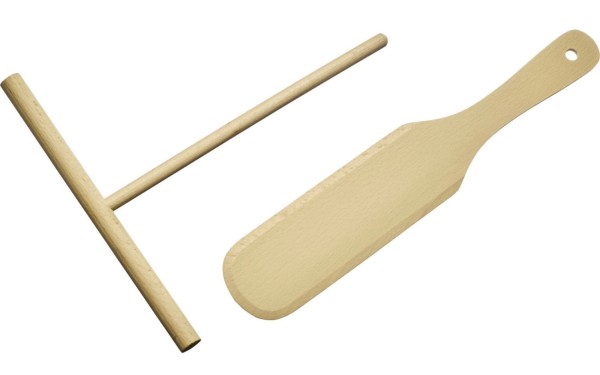 2-tlg. Set Crêpes Spatel und Teigverteiler Woody