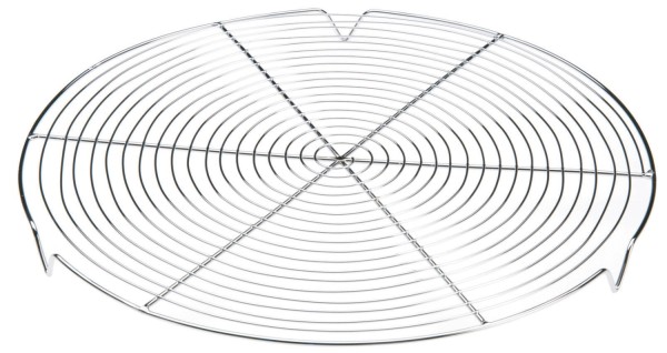 Gitter rund verchromt mit Füsschen D36cm