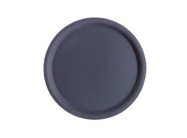 Serviertablett Happy Hour, ca. D38cm. rund, schwarz rutschf.