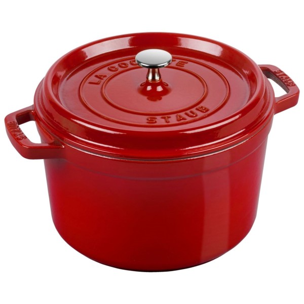 La Cocotte Cocotte hoch, 24cm Kirsch-rot 4.7l