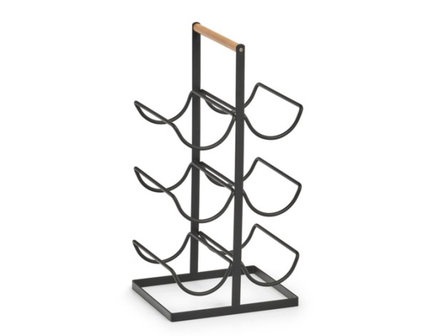 Weinregal schwarz 23.5x20x46cm
