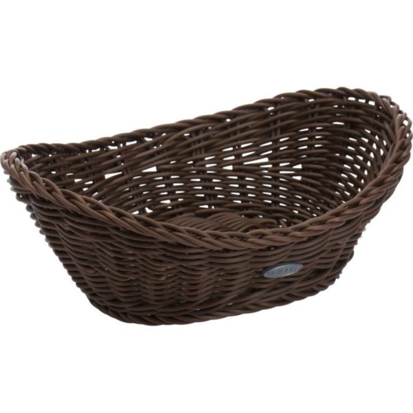Korb oval, braun, 23.5x18x6/8cm
