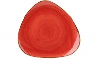 Stonecast Berry Red Triangel Teller flach 19.2cm
