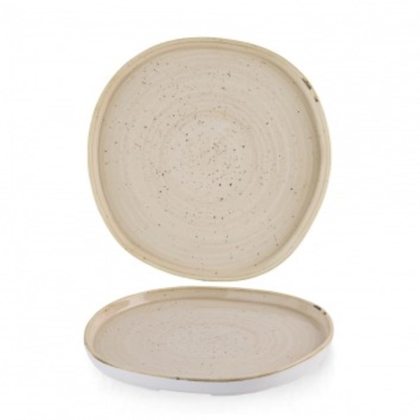 Stonecast Nutmeg Cream Organic Walled Teller flach 21cm