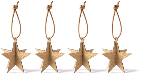Weihnachtsbaum Schmuck stern beige