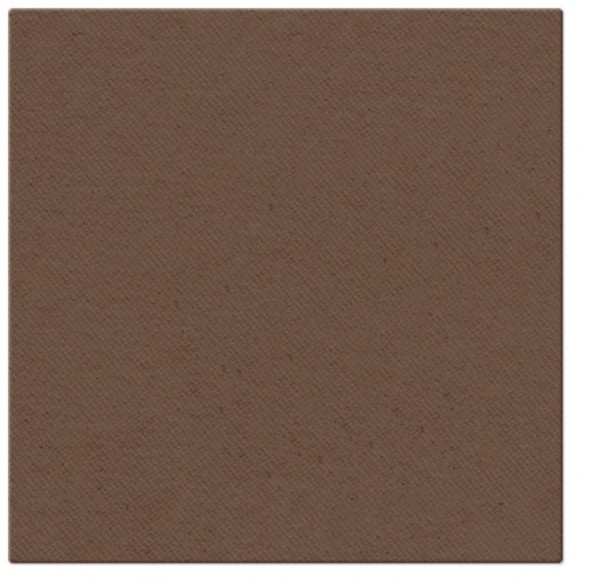 Servietten Dinner 50x Unifarbe braun, 40x40cm