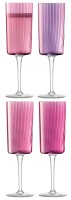 4er Set Gems Champagnerglas 210ml granat assort.