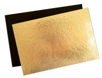 Kuchenhalter rechteckig 5 Stk. gold/schwarz 20x30cm