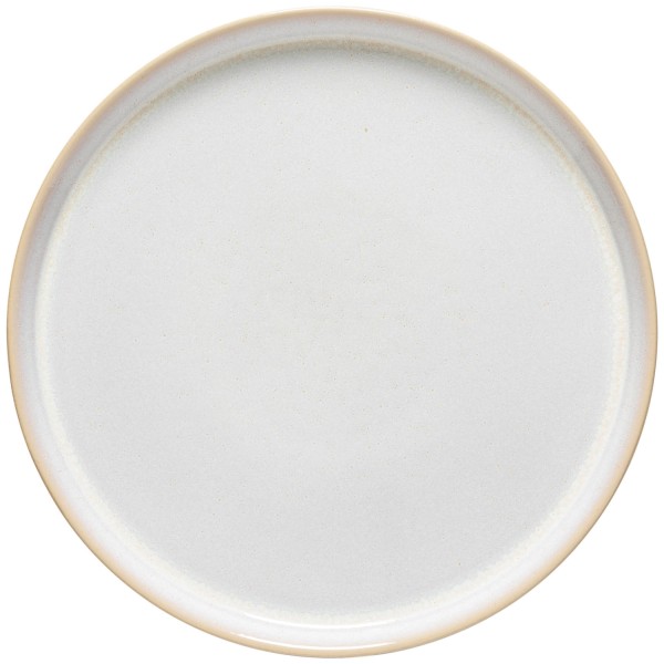 Nótos Teller D28cm H2.4cm weiss/sand