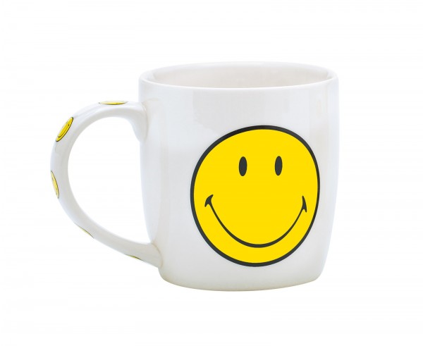 Smiley Porz. Mug in GK, weiss/gelb 35 cl